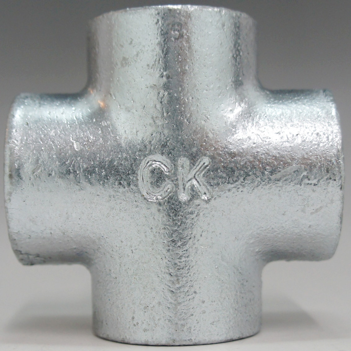 BRCR 白 径違いクロス可鍛鋳鉄製管継手 シーケー金属 呼び径65×65×50×50A