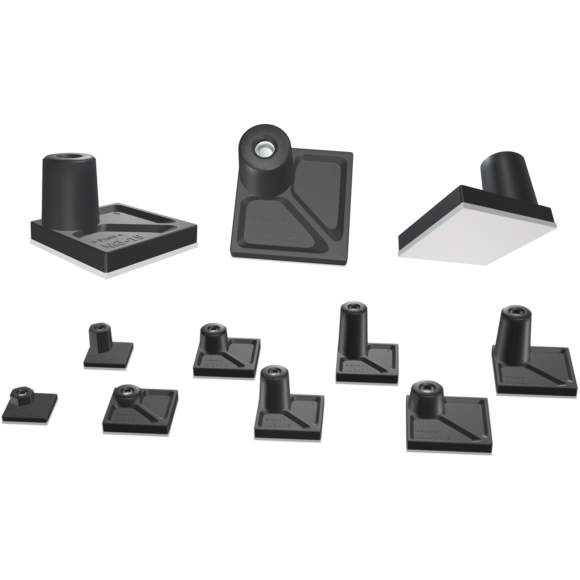 AST3-20B ナット入り貼付スペーサー ASTシリーズ タカチ電機工業 3価