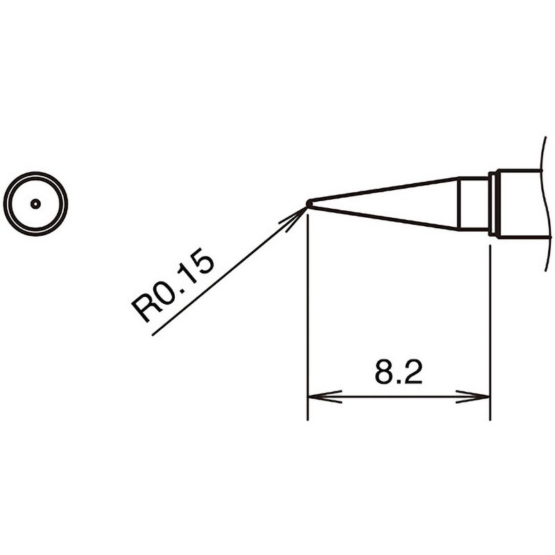T38-03I(5セット) こて先(T38・鉛フリーはんだ対応・400℃) HAKKO(白光