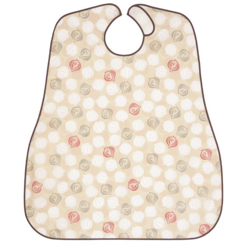 6060 食事用エプロン 東京エンゼル ベージュ色 寸法80×90cm