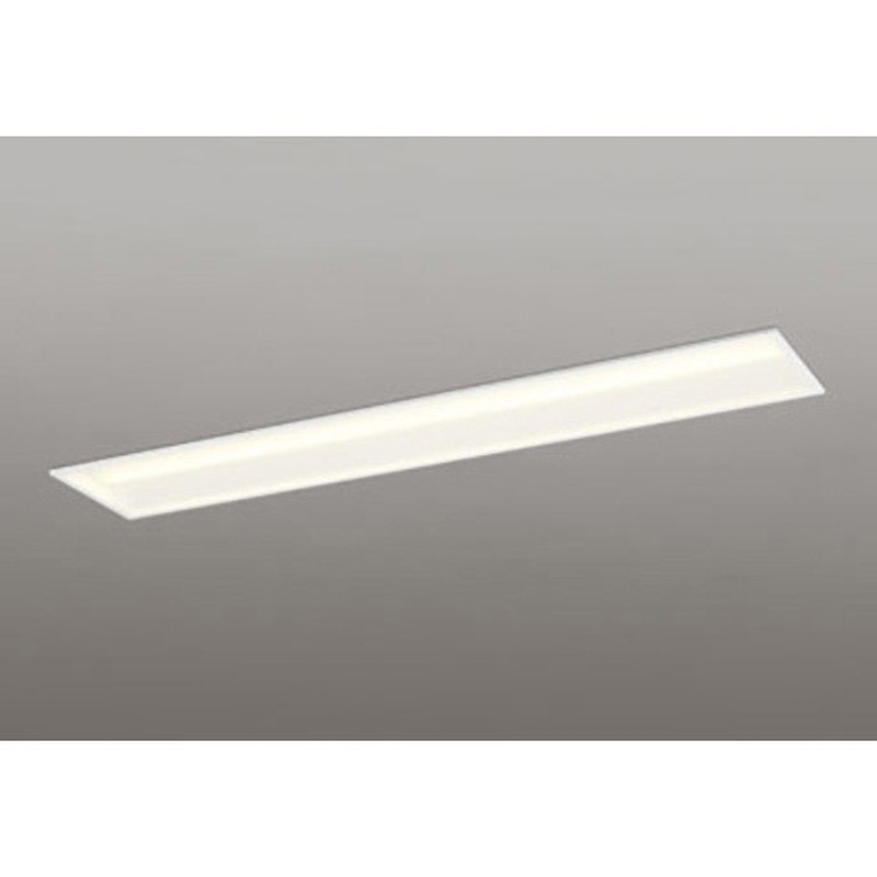 XD504002R1E 埋込型ベースライト40形 下面開放型220 非調光 ODELIC(オーデリック) 高演色LED 2000Lm 3000K 電球色 光束1800Lm 幅240mm長さ1254mm 1台