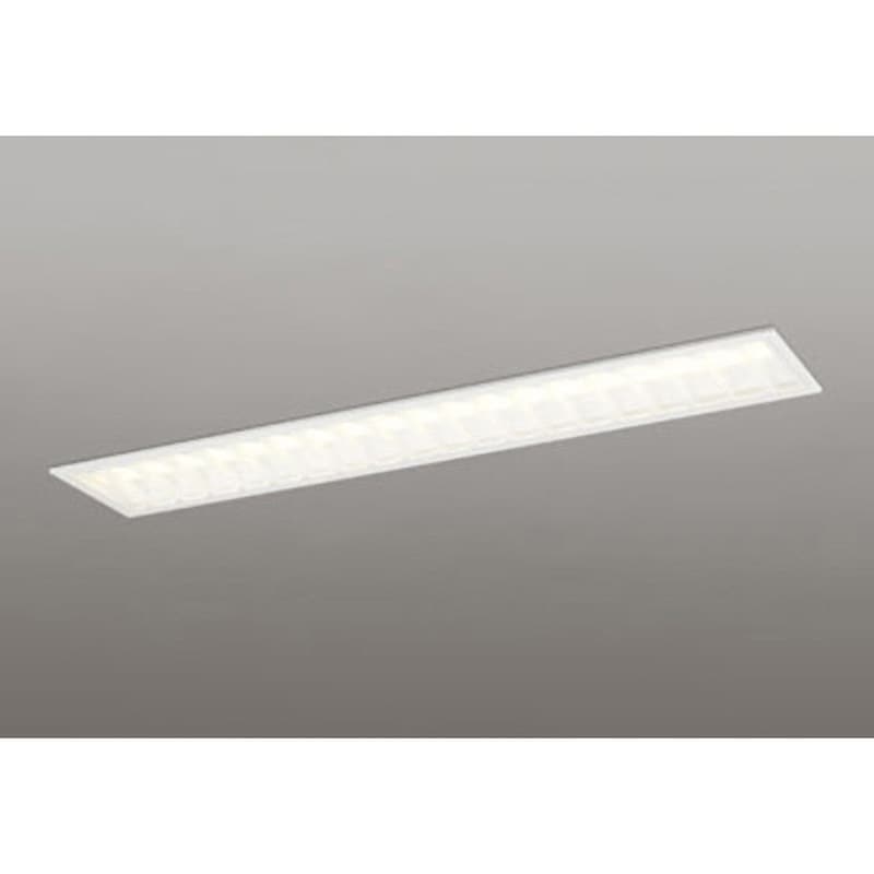 XD504005R6E 埋込型ベースライト40形 下面開放型220・ルーバー 非調光 ODELIC(オーデリック) 高演色LED 6900Lm 3000K 電球色 光束5580Lm 幅240mm長さ1254mm 1台 XD504005R6E 29,237円