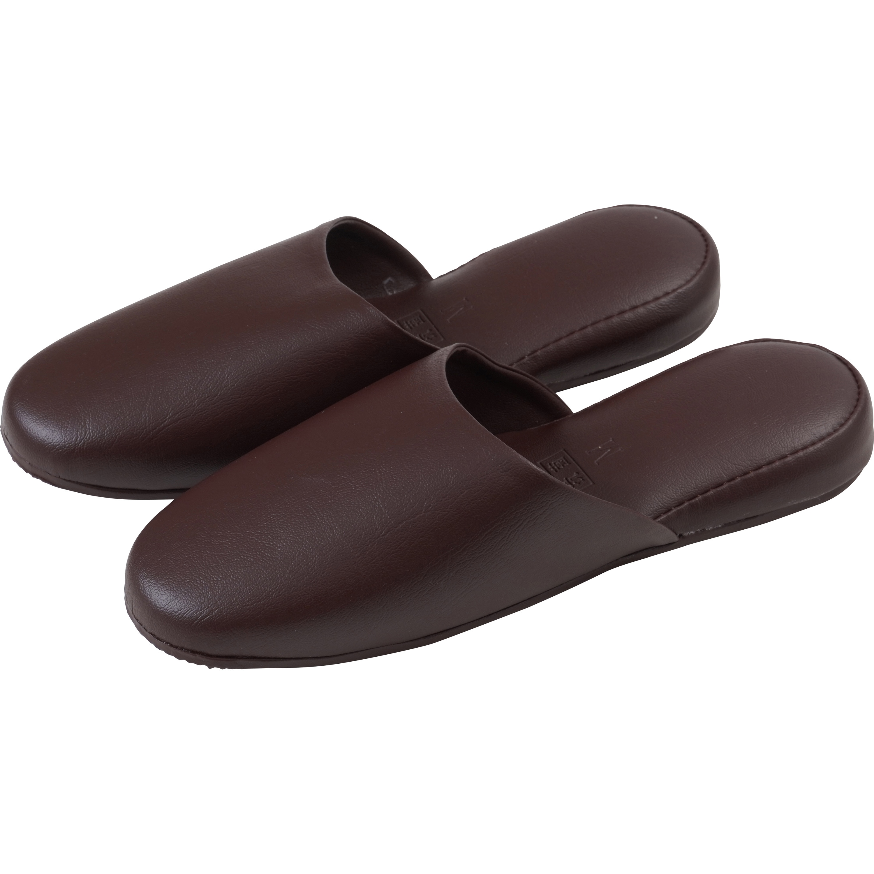 HW-265A スリッパ 抗菌 モノタロウ 前閉じタイプ 塩ビ ダークブラウン