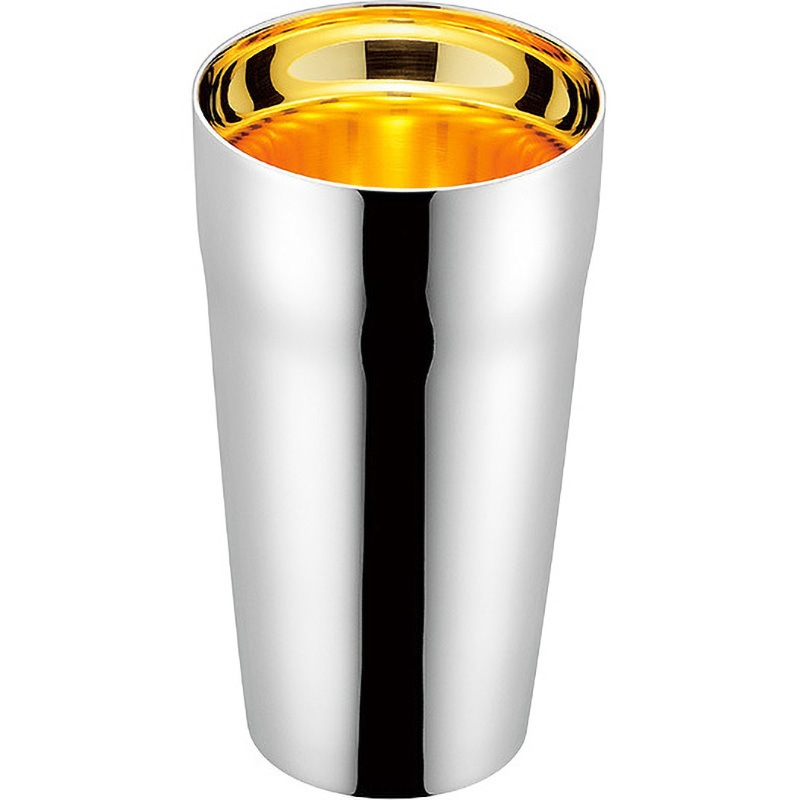 ET-1000 ダブルタンブラー300mL(内面金メッキ仕上げ) 1個 よこやま 【通販モノタロウ】