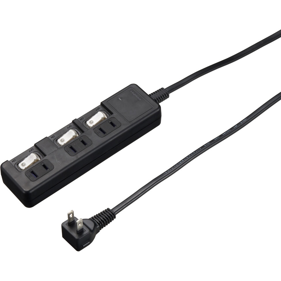 H8KS3303BK 雷ガード付節電タップ ヤザワコーポレーション 2P