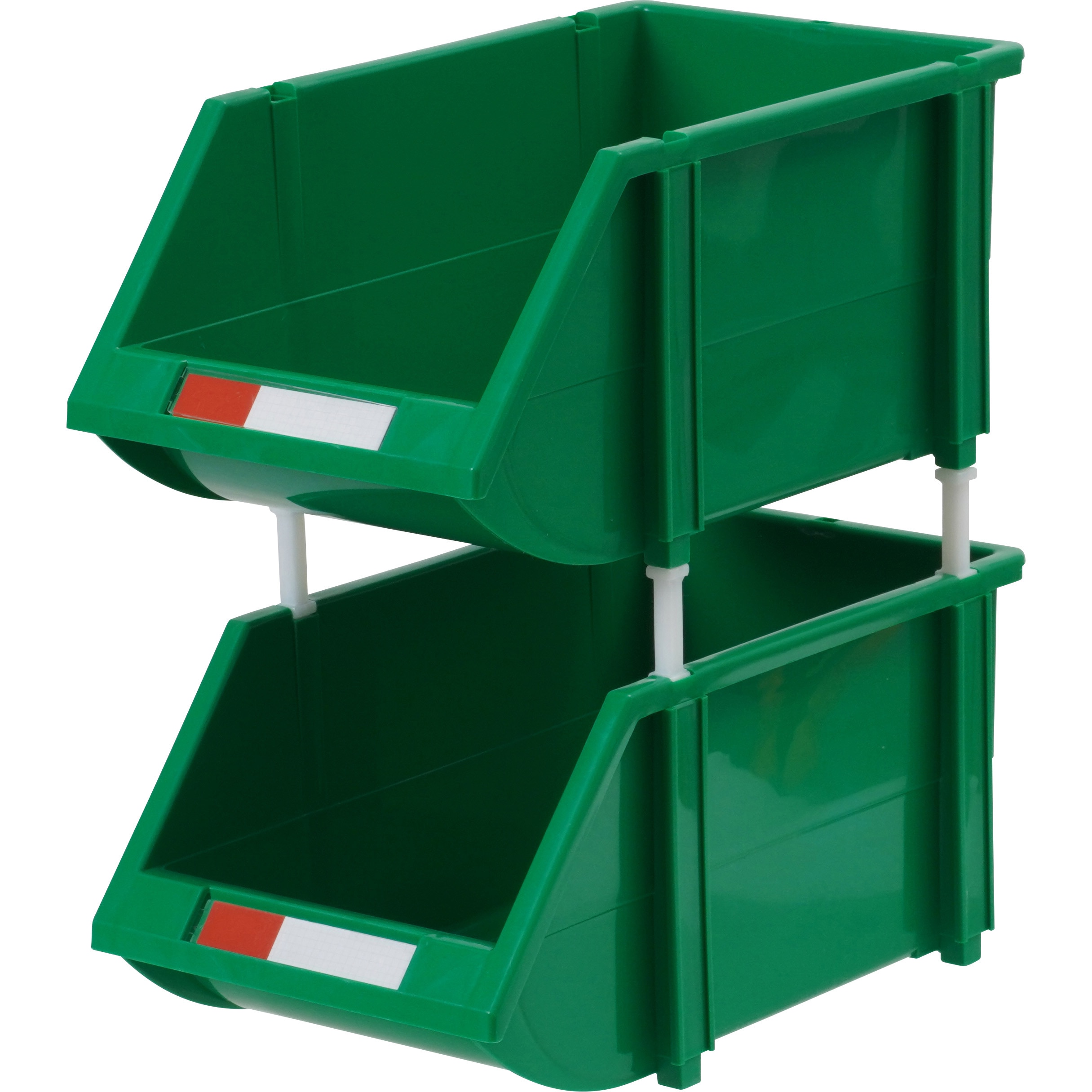 パーツボックスコンテナ 縦横連結可能 モノタロウ グリーン色 - 【通販