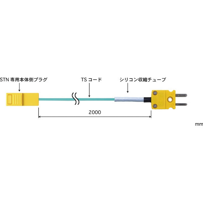 STN-E-TS2-ANP テープ形多目的温度センサ 交換タイプ STNシリーズ用 延長コード 安立計器 Eタイプ   STN-E-TS2-ANP