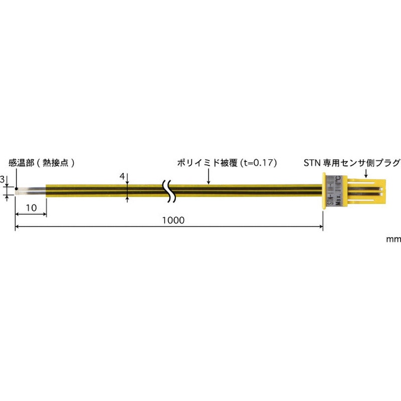 STN-23E-100 テープ形多目的温度センサ 交換タイプ STNシリーズ 安立計器 Eタイプ  1組(5本)