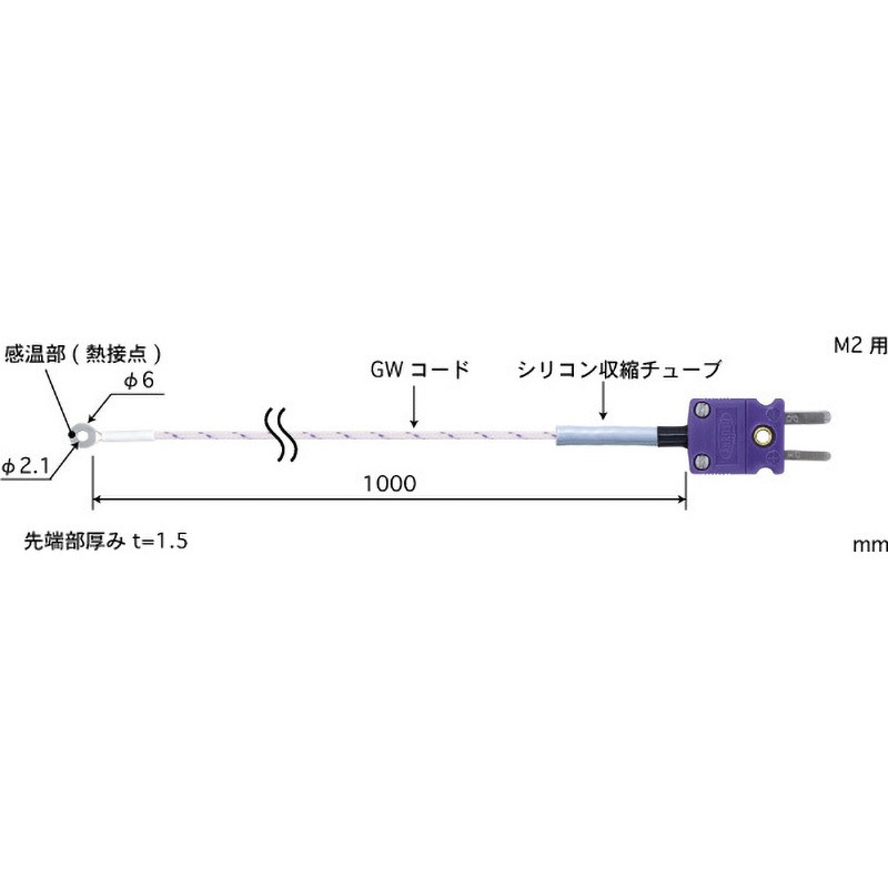 SC-22K-GW1-ANP ネジ止め温度センサ SCシリーズ 安立計器 Kタイプ