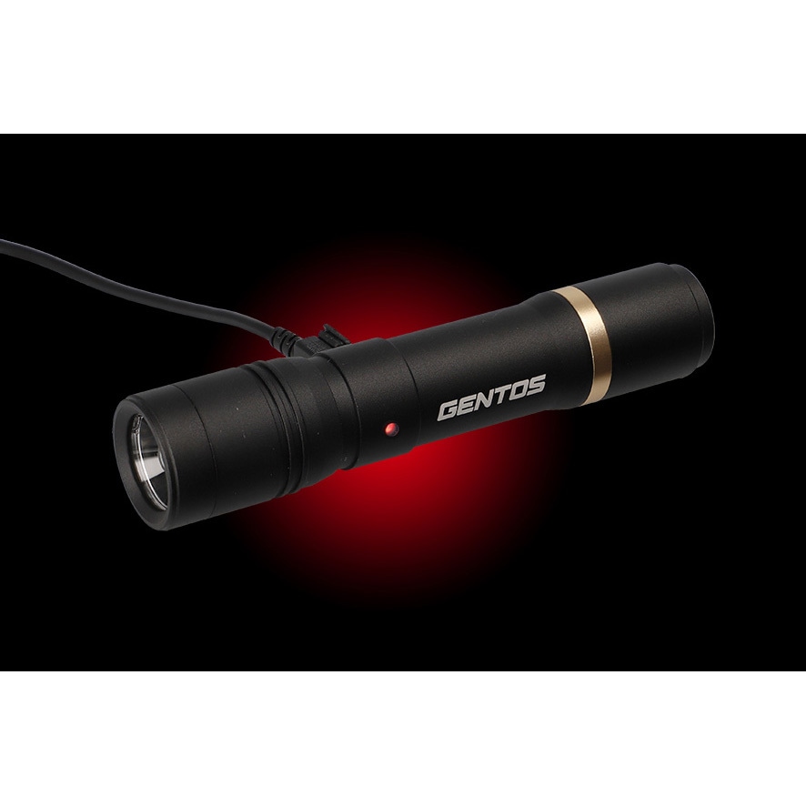 RX-285R レクシード ハンディトーチ充電式 GENTOS LED 黒色 落下耐久2m