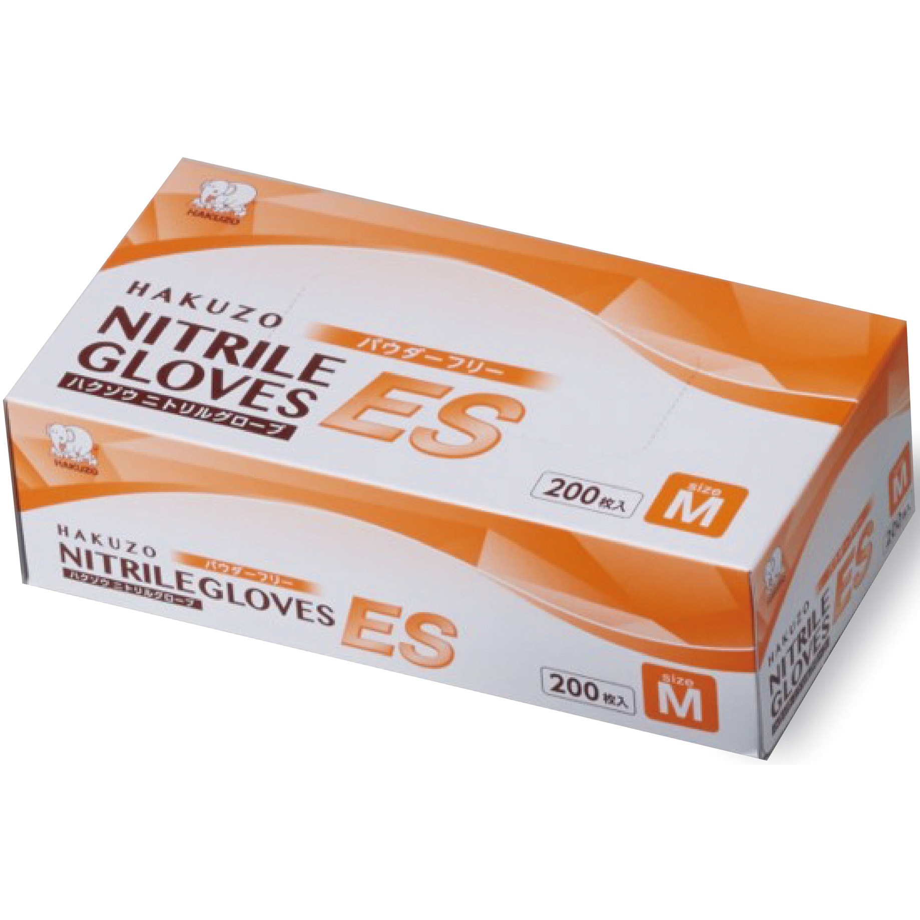 3024077 ハクゾウニトリルグローブES ハクゾウメディカル サイズM 1箱
