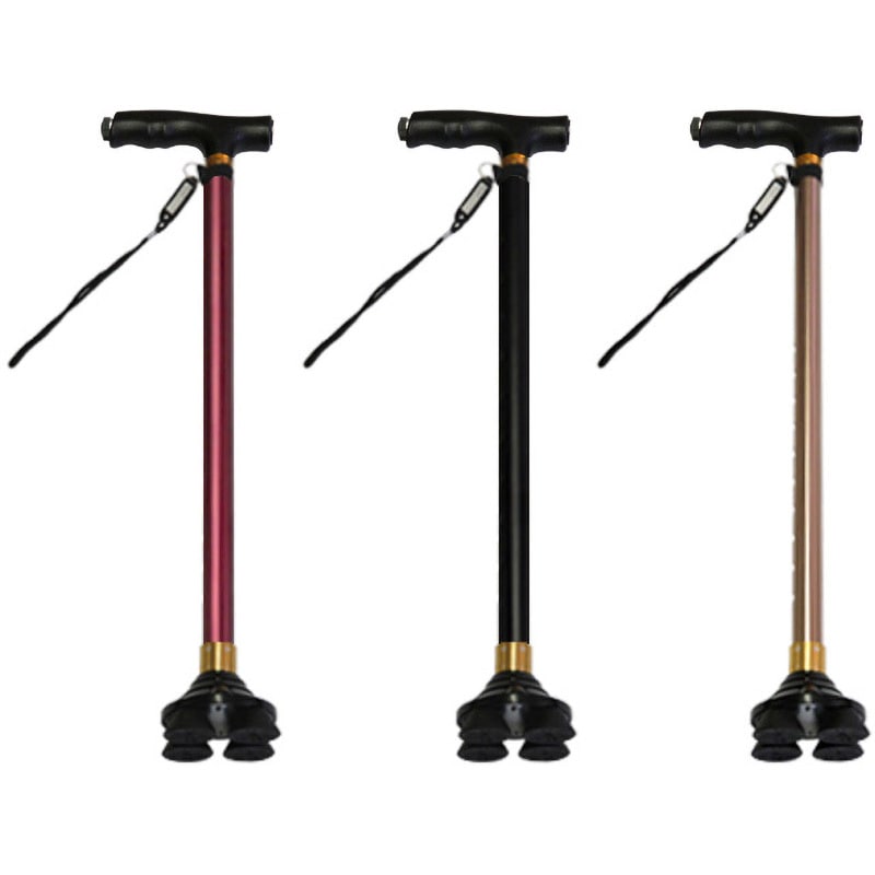 松葉杖 多点杖 折り畳み LED ライト コンパクト ブラック ２本セット 松葉杖 多点杖 折り畳み LED ライト コンパクト ブラック 2本