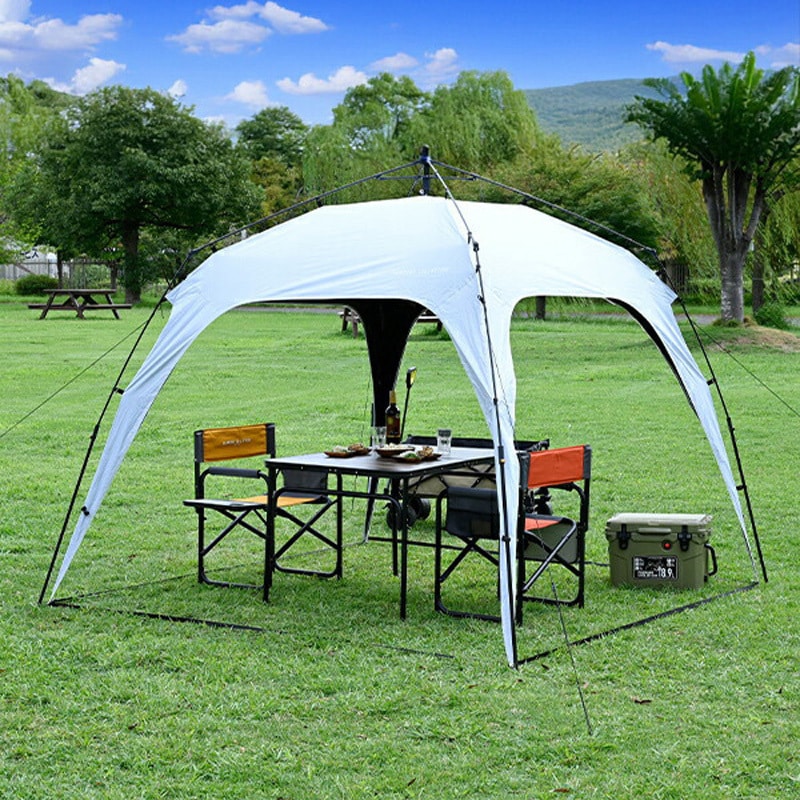 KOT-250B(GY) ワンタッチタープ 2.5m フラップ付き YAMAZEN(山善