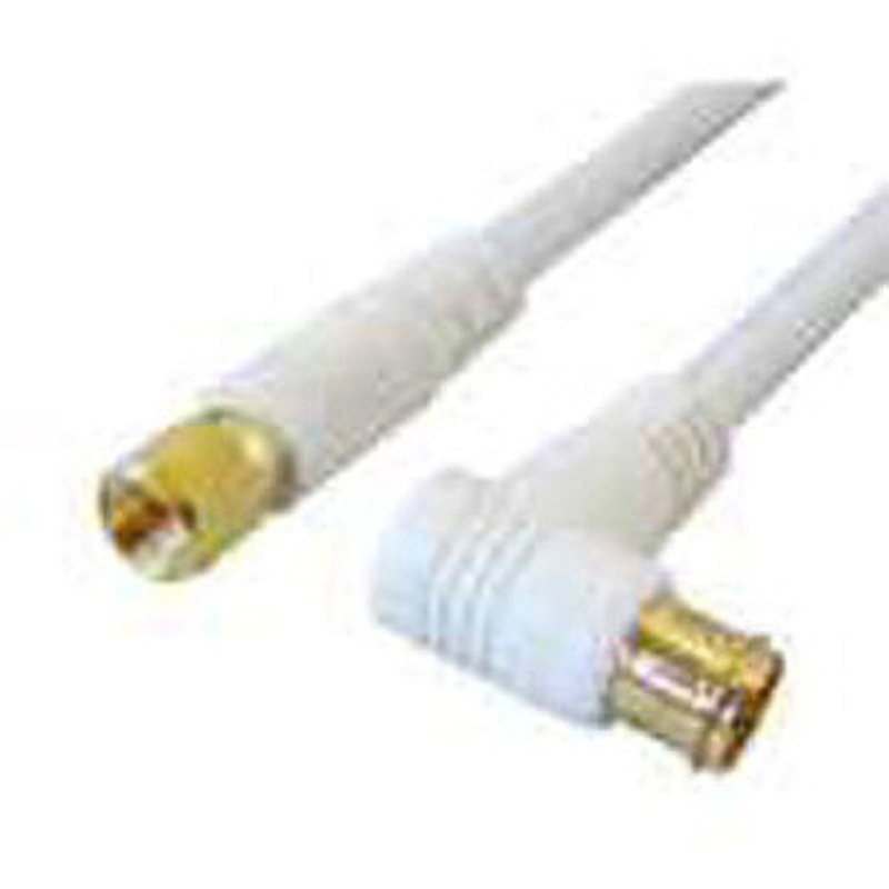 WLF10048 4K8K衛星放送対応 5Cアンテナケーブル (L型プラグ-F型接栓(ネジ式)) フジパーツ 長さ10m  WLF10048