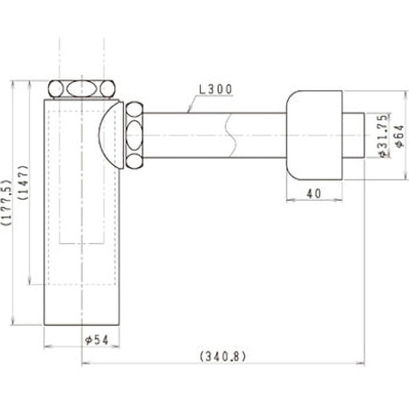 P2232 ラインテーブル化粧台用オプション ボトルトラップ 1台 Janis(ジャニス工業) 【通販モノタロウ】