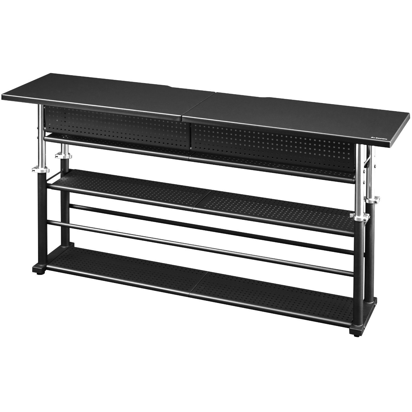 BHC-1400H-BK エクステンションデスクラージ バウヒュッテ 幅1400mm ブラック色 高さ590(590-900)mm奥行350mm