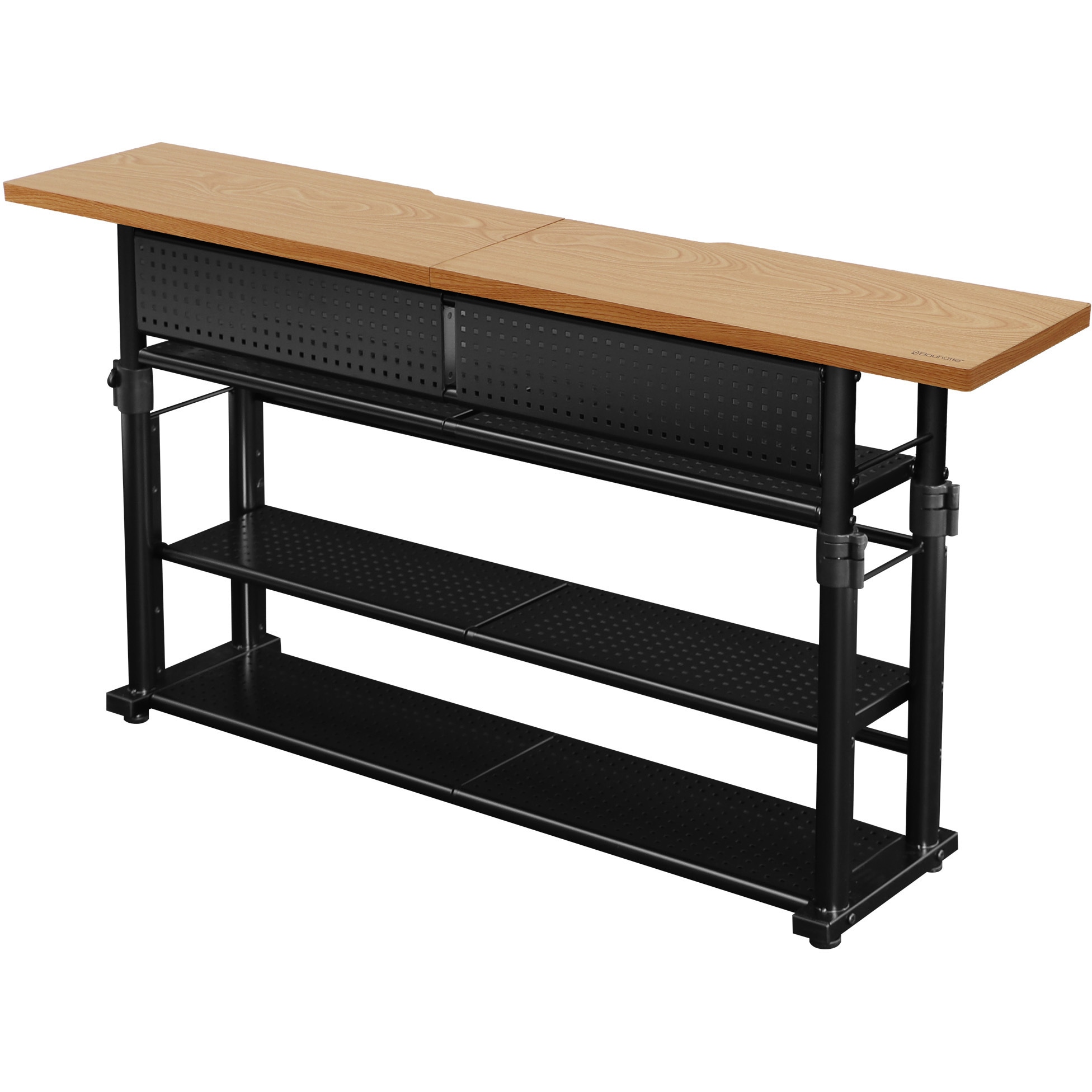 BHC-1200H-WD エクステンションデスク バウヒュッテ 幅1200mm ナチュラル色 高さ590(590-800)mm奥行250mm