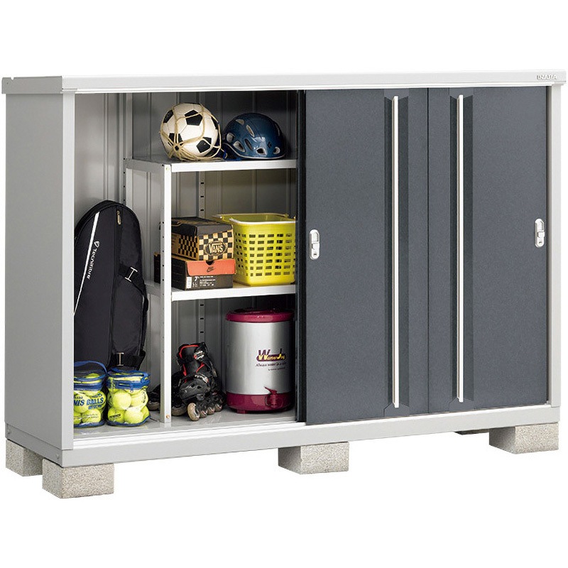 MJX-196C シンプリー MJX(間口1940mm) イナバ 引き戸 CG(チャコールグレー)色 全面棚タイプ 奥行615mm高さ1303mm