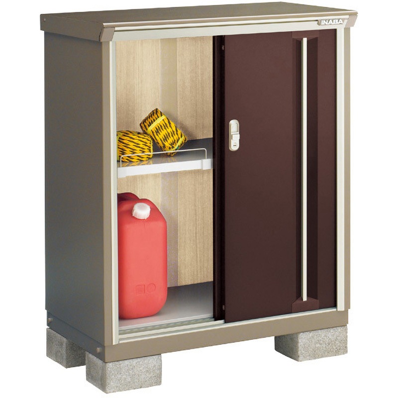 KMW-096B ナイソーシスター(二重構造収納庫) KMW イナバ 引き戸 NG (ノーブルグレージュ)色 間口900mm奥行580mm高さ1103mm