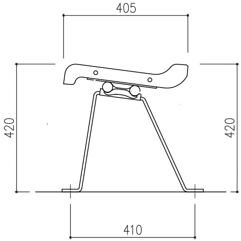KF-5002 FRPパブリックベンチ 4人掛けタイプ モリマーキンキ 4人掛 背板なし 梱包数1 幅1672mm奥行405mm  KF-5002