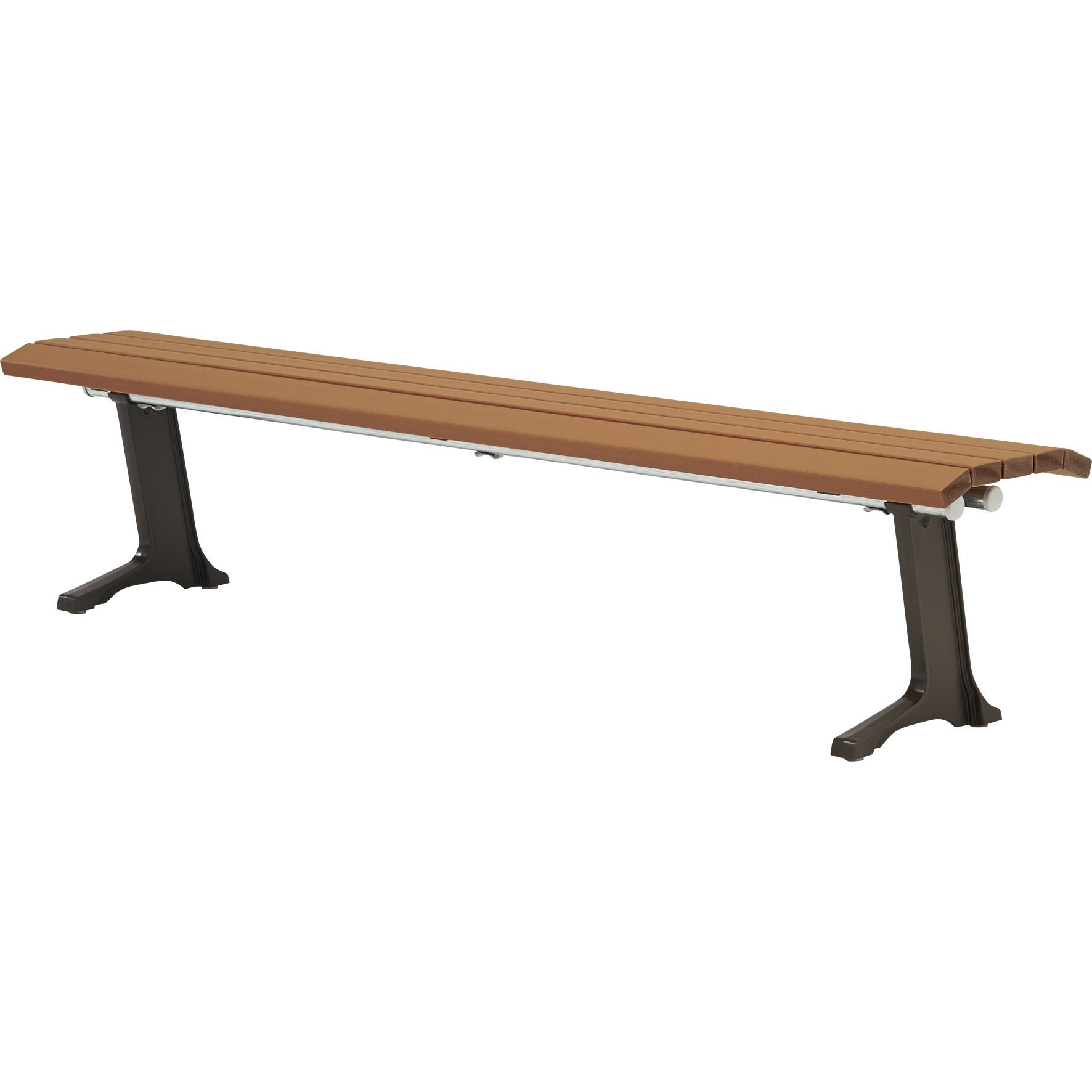 RB-210B 再生木材ベンチ RB-21シリーズ EMウッドタイプ モリマーキンキ 背板なし 幅1800mm奥行370mm