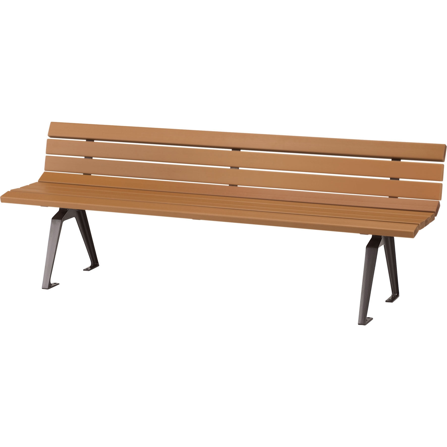 EM-1800N 再生木材ベンチ EM-18シリーズ RPウッドタイプ モリマーキンキ 背板付きタイプ 奥行460mm