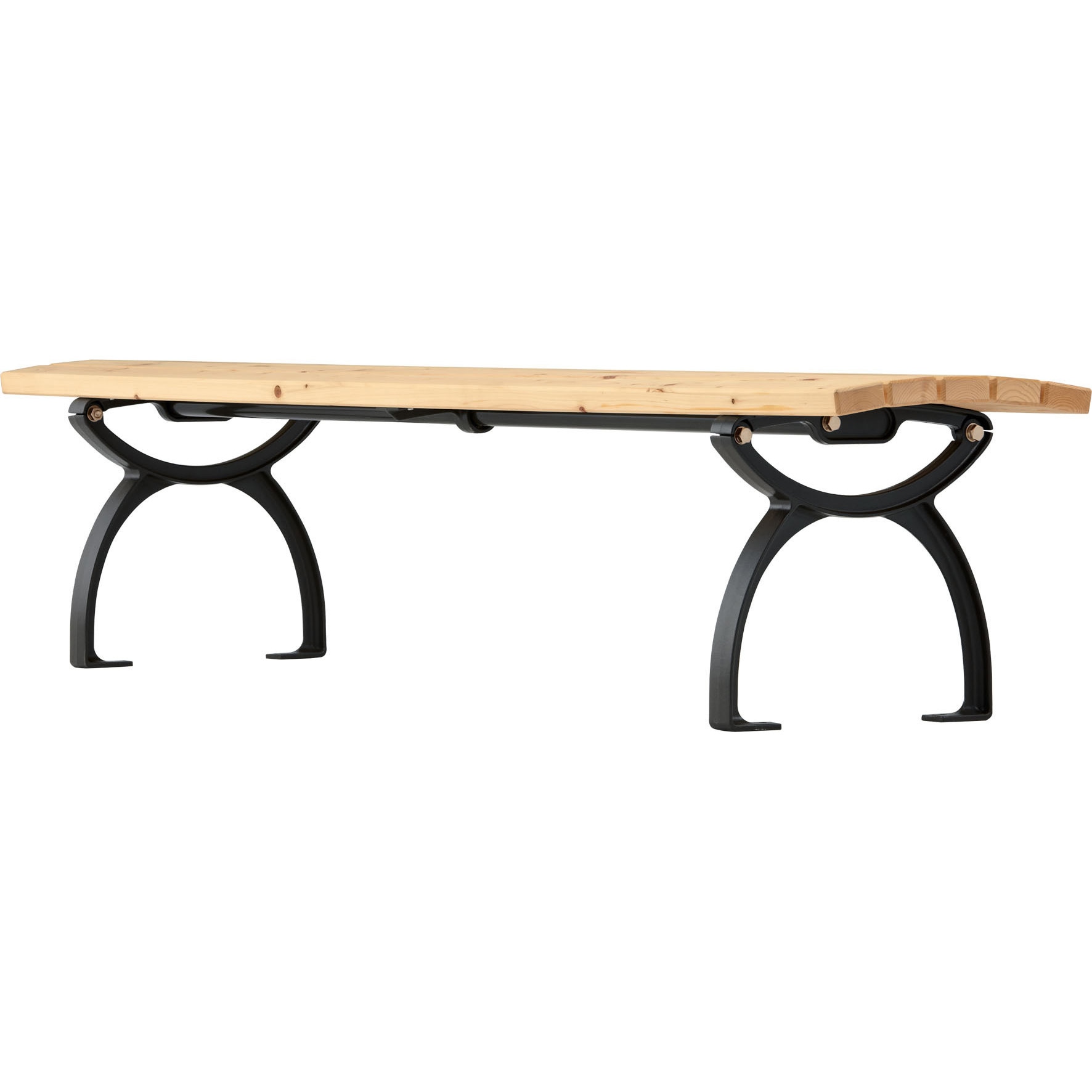 HG-1800B ひのき材ベンチ HG-18シリーズ モリマーキンキ 背板なし 幅1800mm奥行380mm