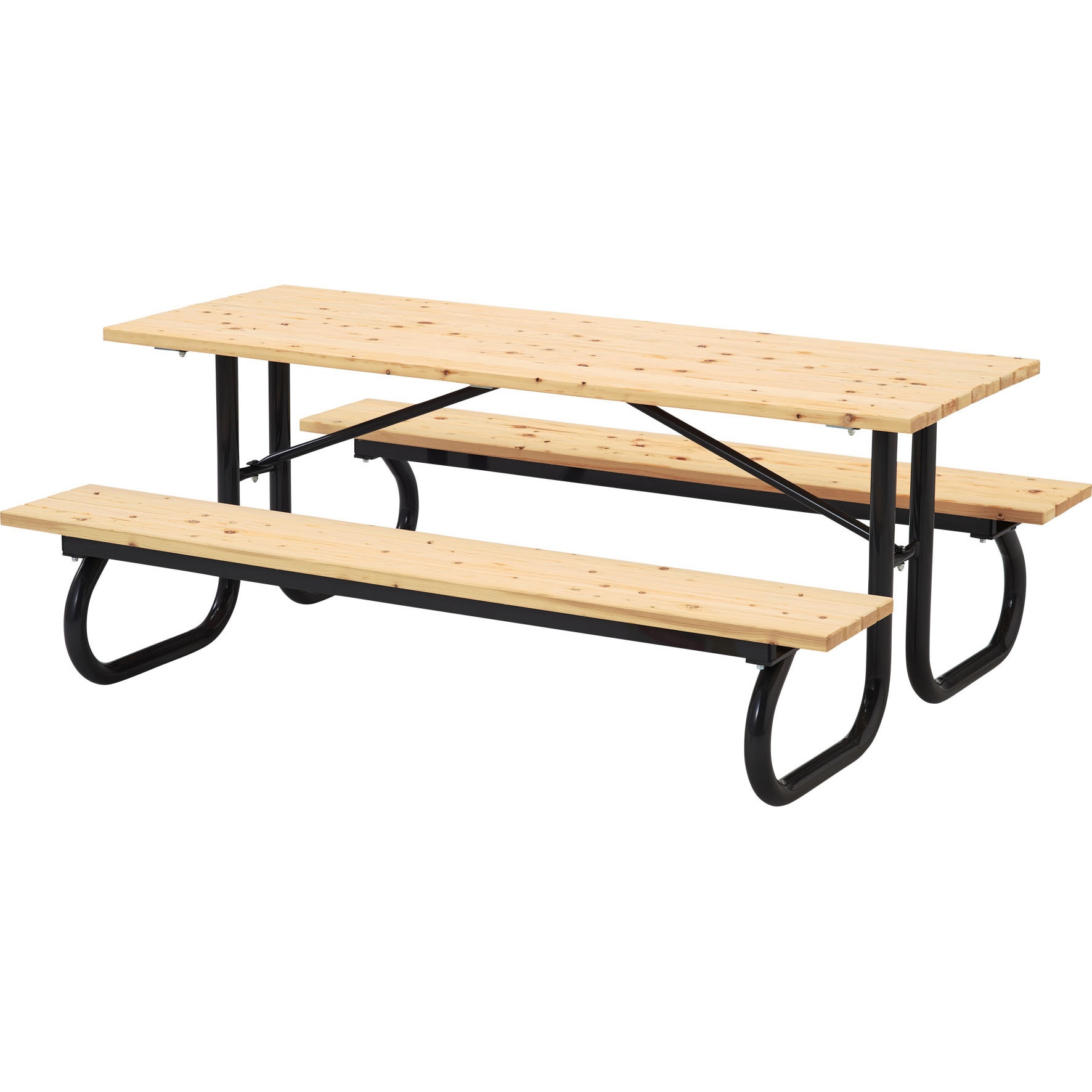 HB-1508GN ひのき材テーブルベンチ 対面タイプ モリマーキンキ 幅1800mm奥行1370mm  HB-1508GN