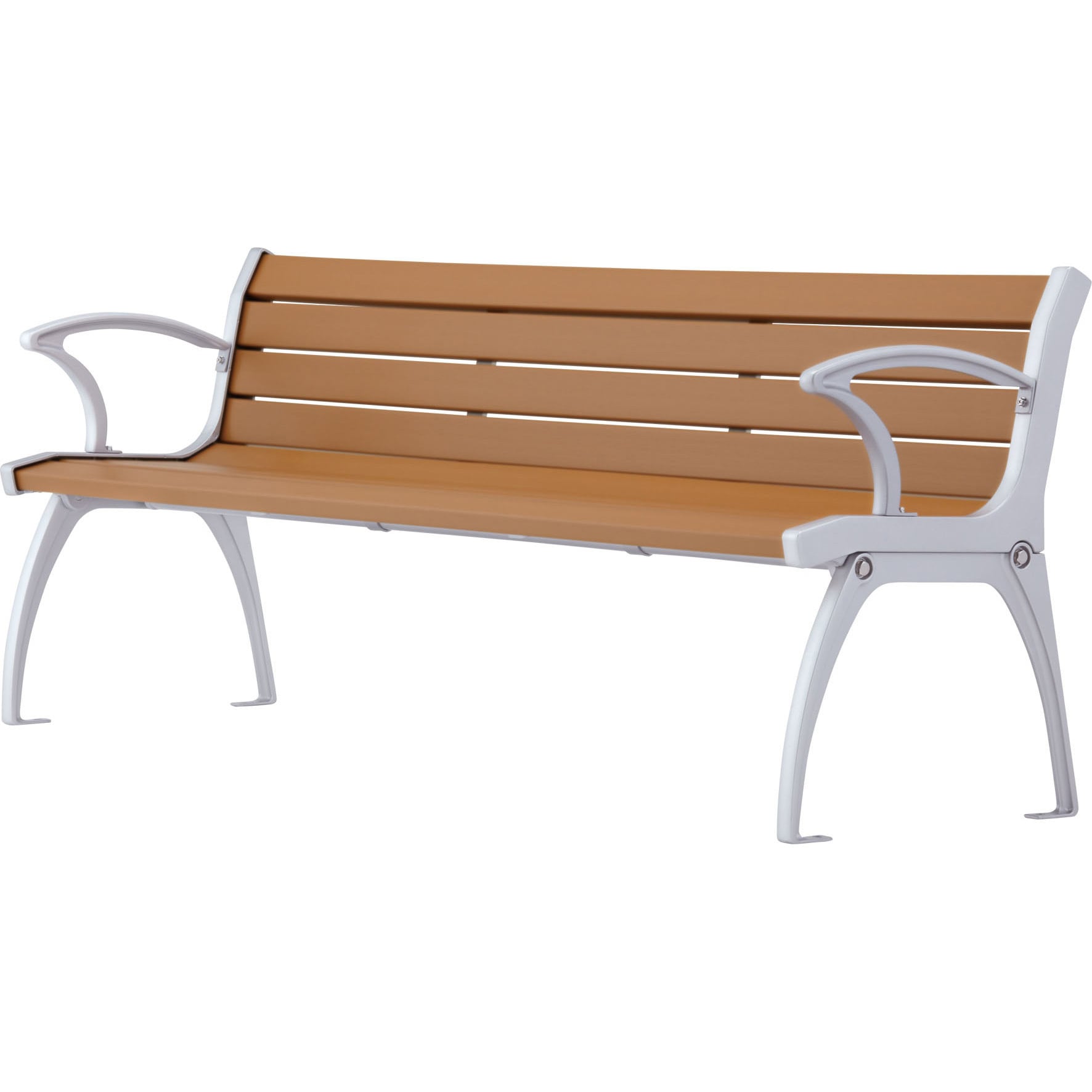 RE-1810AN 再生木材ベンチ RE-18シリーズ EMウッドタイプ モリマーキンキ 背板付き 両肘付きタイプ 幅1810mm奥行500mm 89,297円