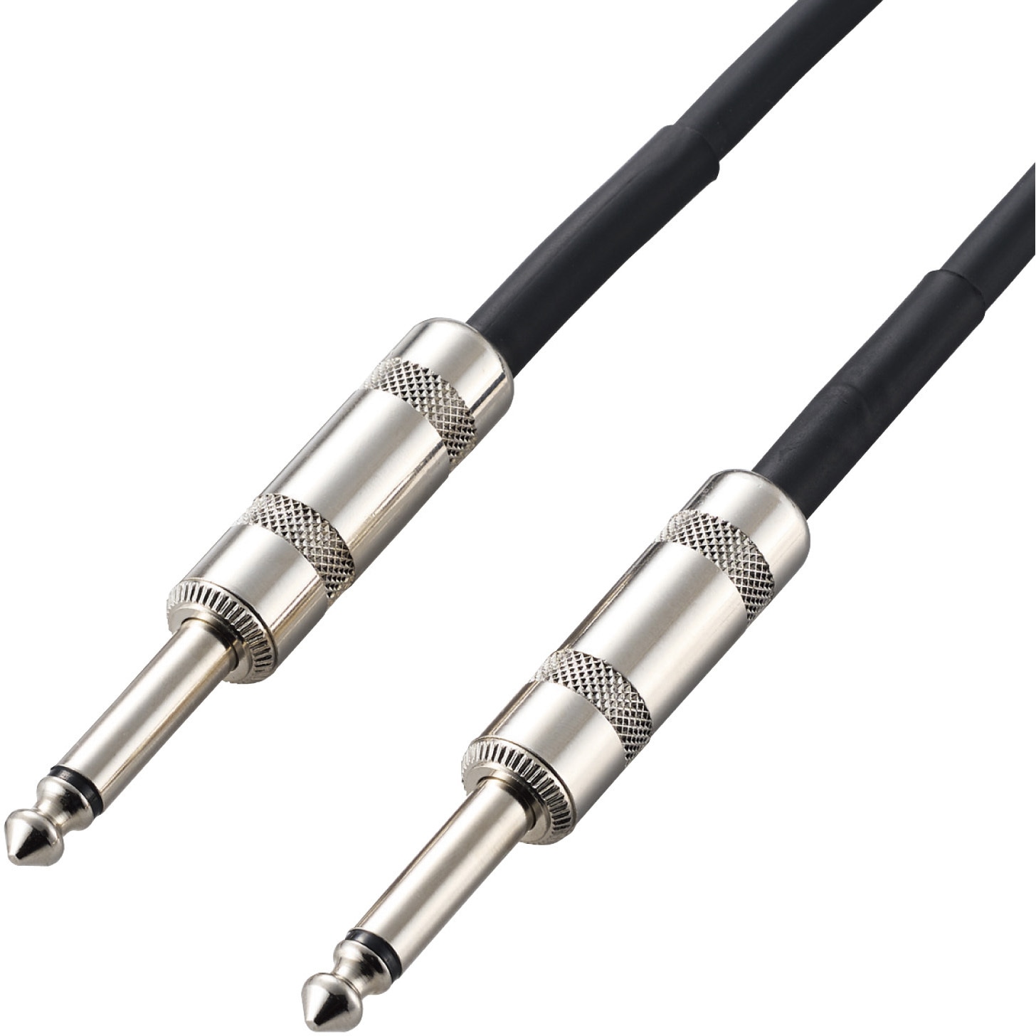 アナログケーブル シールドケーブル Φ6.3-Φ6.3 楽器用 黒 エレコム