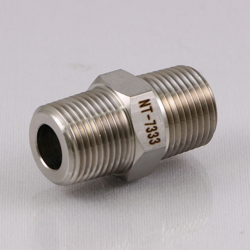 tetsu1202品 NT-7322 ステンレス製 変換六角ニップル アソー ネジ継手 対応 寸法PT1