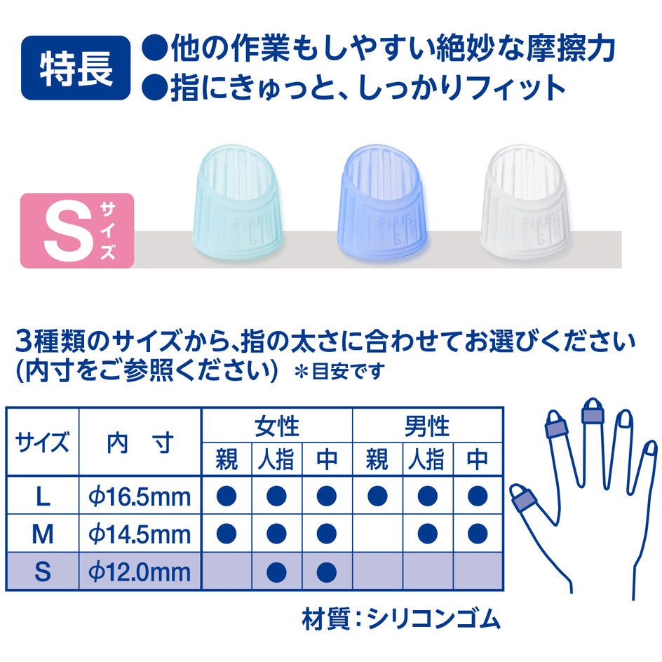 KM-301C(35933) 指サック メクリッコ シリコンタイプ PLUS(プラス