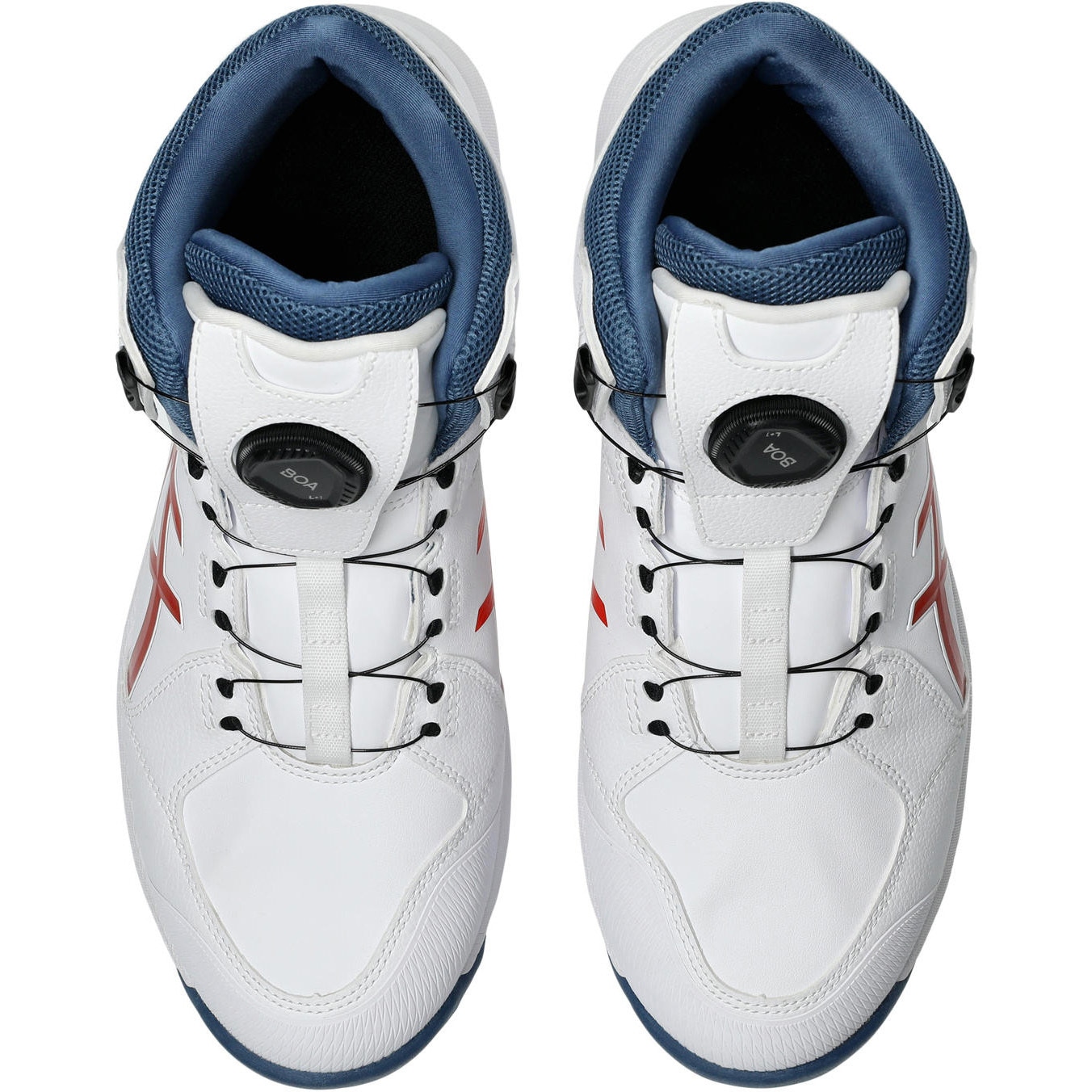 アシックス　ウィンジョブCP314BOA28 cm ホワイトチェリートマト 1273A124.100-25.5 ASICS WINJOB CP314 BOA アシックス ダイヤル式