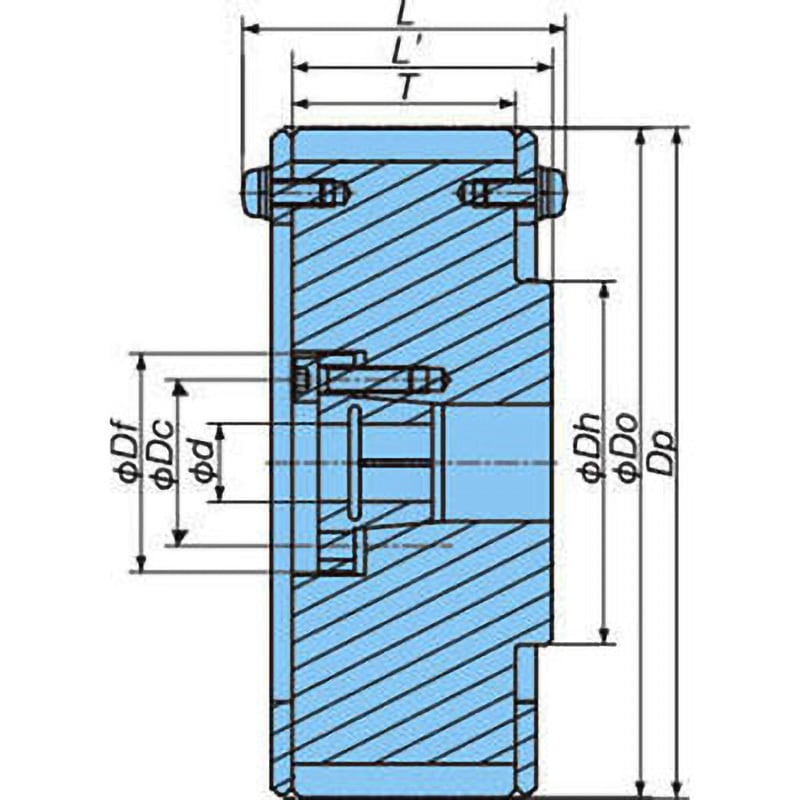 TT1212T-S2515 TT形チェーン用ロックスプロケット 1個 椿本チエイン 【通販モノタロウ】