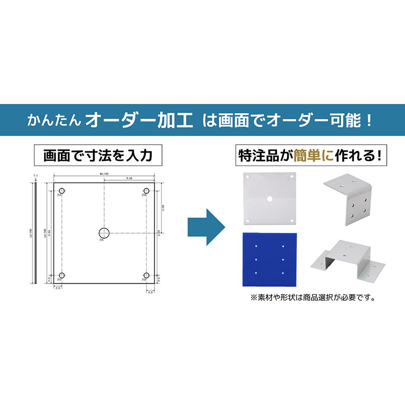 BZFY-SZN 【オーダー】Z型ブラケット 4穴(横) 1個 ノーブランド 【通販