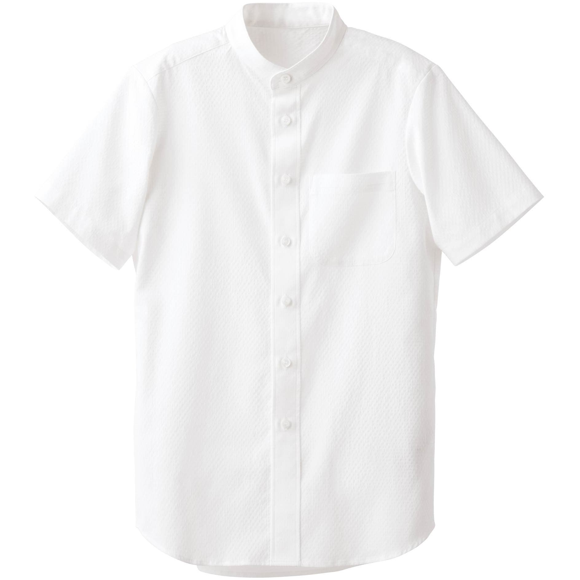 CH4468-0 シャツ・男女兼用・半袖 セブンユニフォーム ホワイト色 サイズSS  CH4468-0