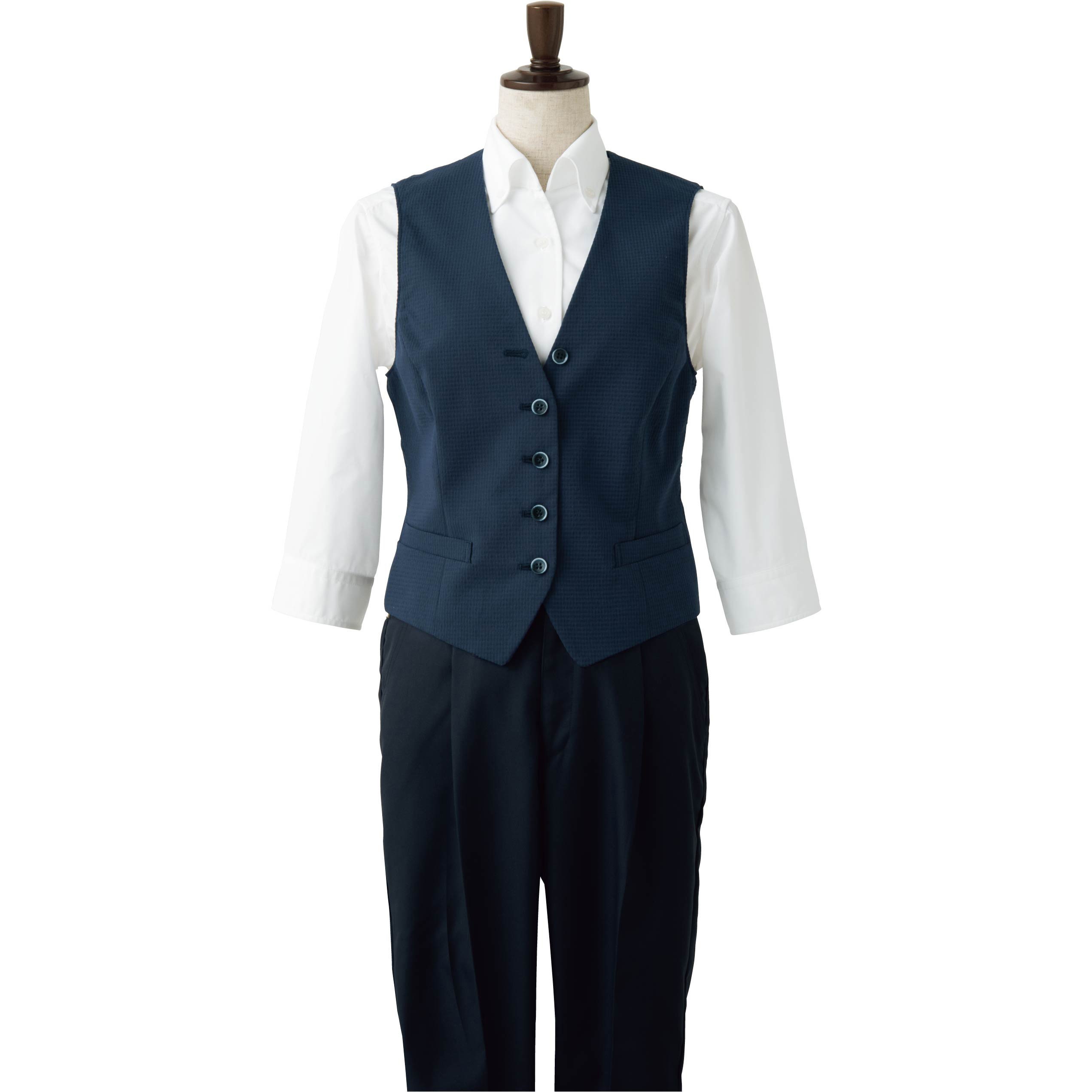 ベスト(女性用) CJ4339 7号〜17号 セブンユニフォーム SEVEN UNIFORM 3色展開 楽天市場】ベスト SEVEN UNIFORM 女性用 レディース 襟なし