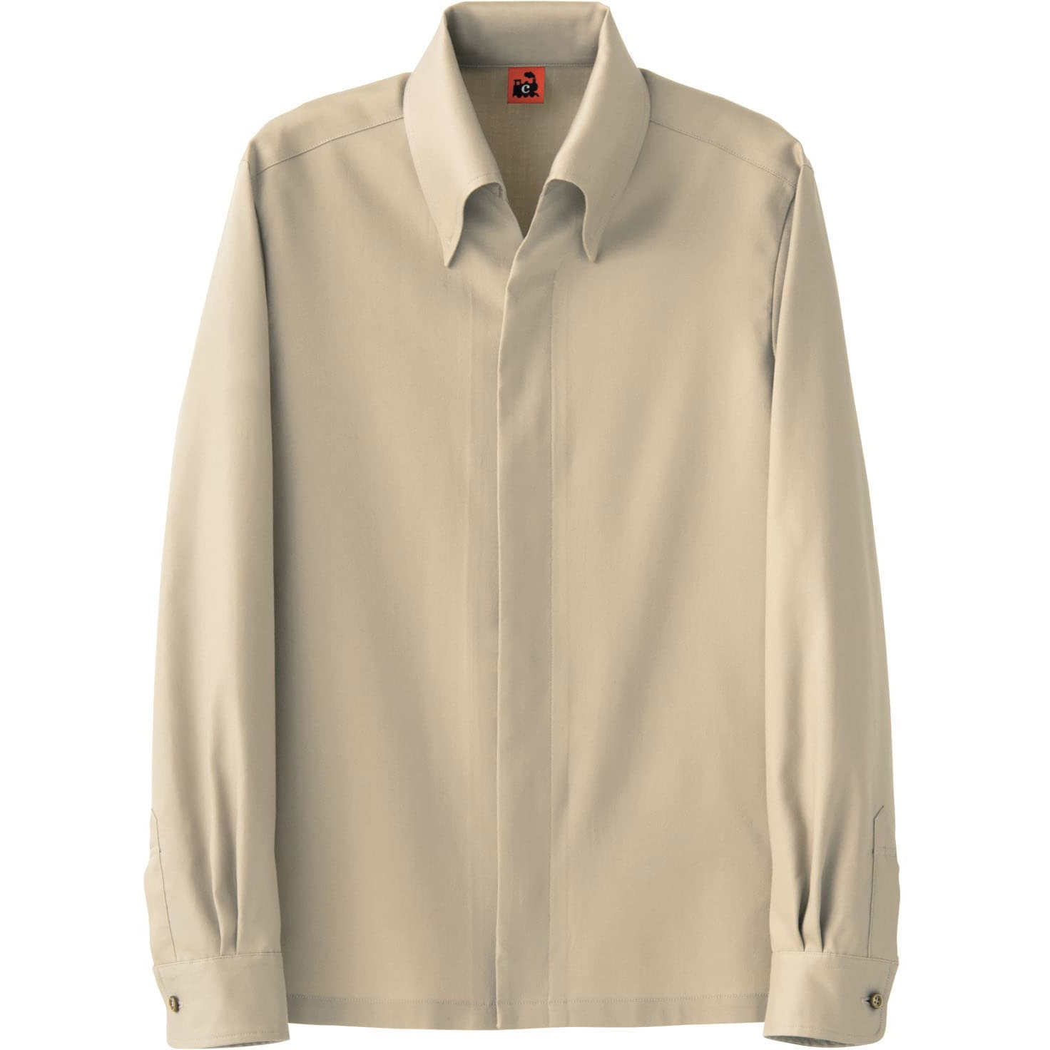 QA7370-7 コート・男女兼用・長袖 セブンユニフォーム ベージュ色 サイズSS  QA7370-7