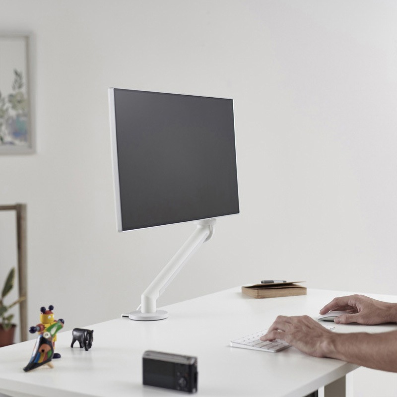 CBS Flo White フロースプリング方式 モニターアーム 1台用 CBC