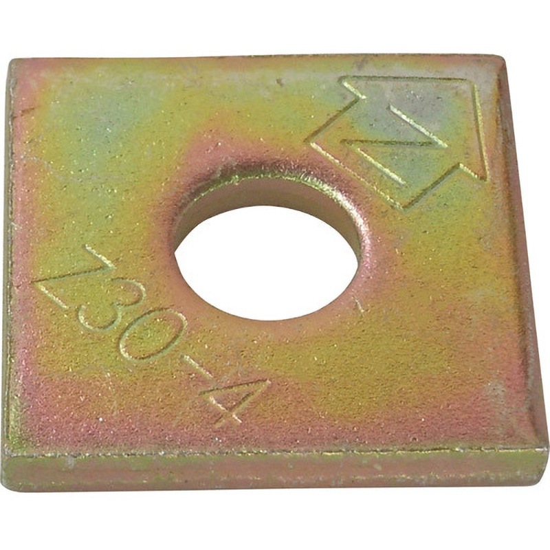 00036332 Zマーク 角座金 ダイドーハント(旧:大同製鋲所) 厚さ6mm 1箱(100個)