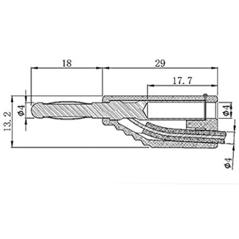 S410-4-0.5 スタック可能両端バナナプラグ 1セット Joman(旧:MCP