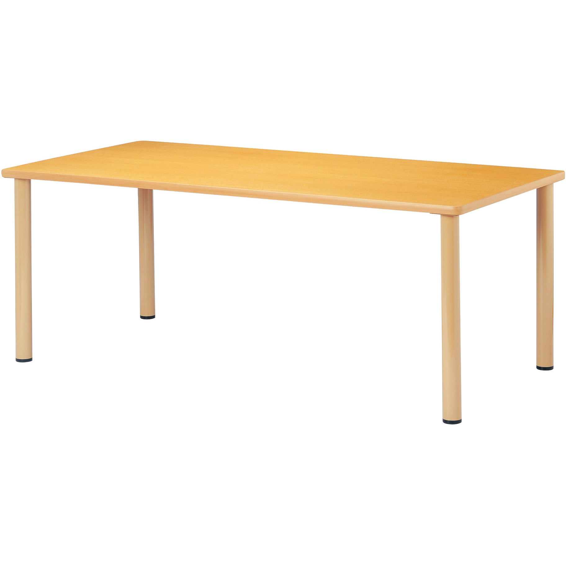 FED-1660K-MW 福祉・医療施設テーブル ニシキ工業 組立式 ミディアムウッド色 幅1600mm奥行600mm高さ700mm  FED-1660K-MW