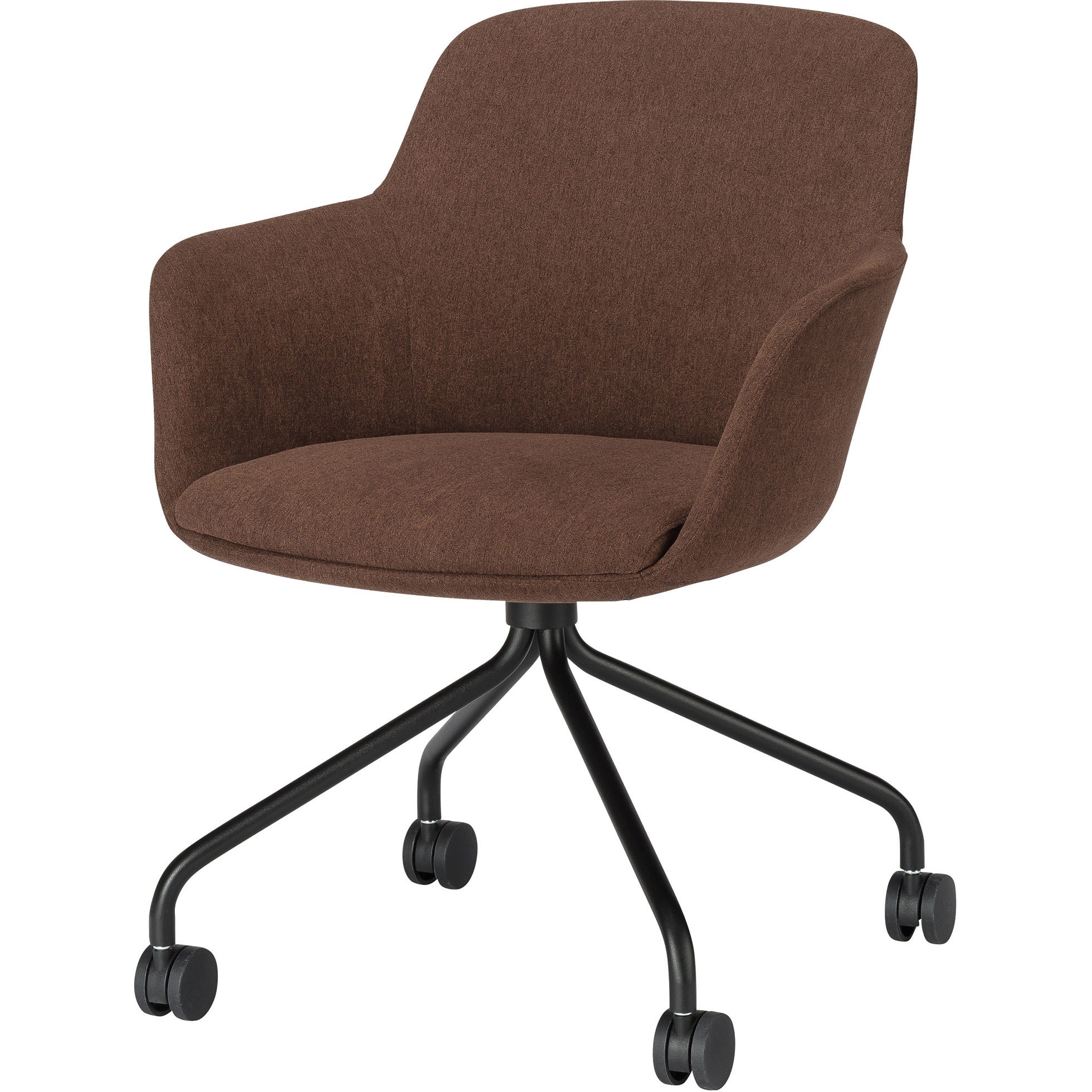 NTC-27-BR チェア ニシキ工業 Φ60ナイロン双輪キャスター 組立式 ブラウン色   NTC-27-BR