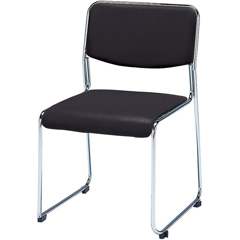 FC-77V-BK チェア ニシキ工業 スタッキング可能(4脚まで) ブラック色   FC-77V-BK