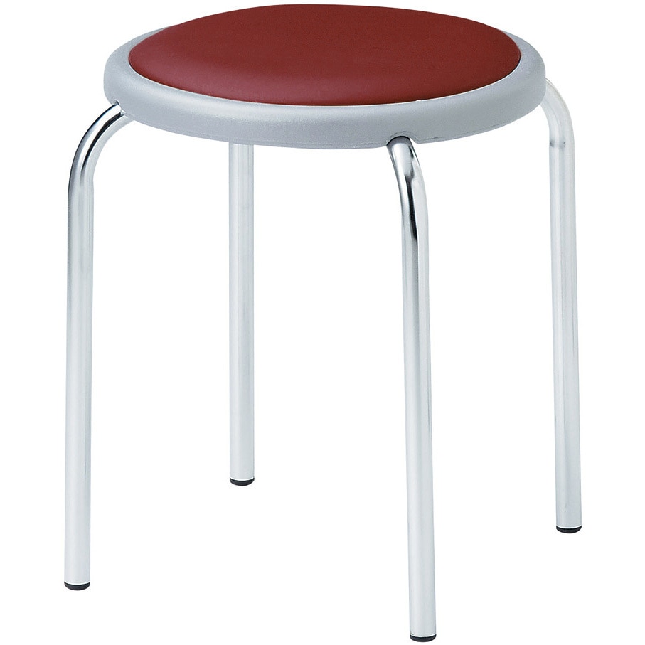 ST-25M-WN チェア ニシキ工業 スタッキング可能(6脚まで) ワイン色   ST-25M-WN