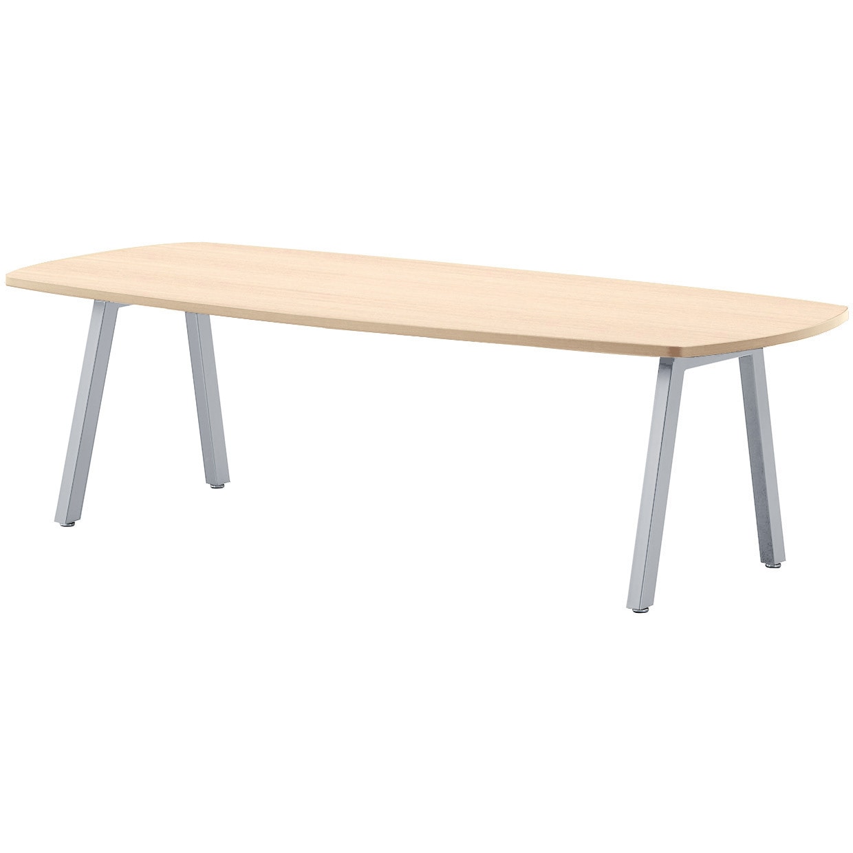 BL-S2812V-LO ビッグテーブル ニシキ工業 ライトオーク シルバー 幅2800mm奥行1200mm高さ720mm  BL-S2812V-LO