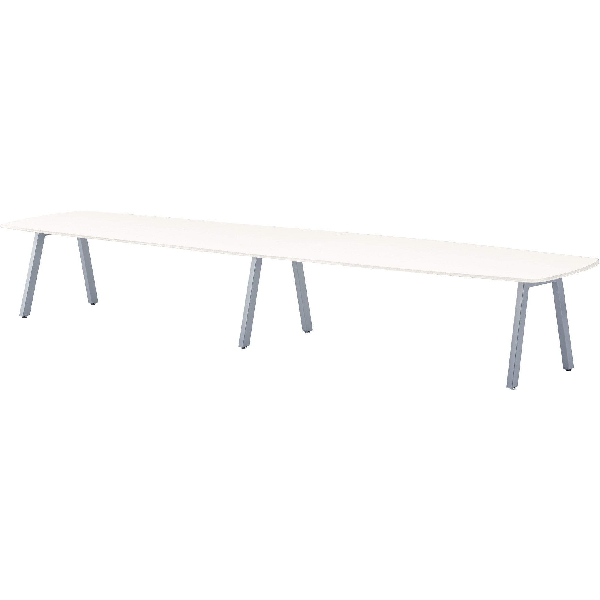 BL-S3612V-OW ビッグテーブル ニシキ工業 オフホワイト シルバー 幅3600mm奥行1200mm高さ720mm  BL-S3612V-OW