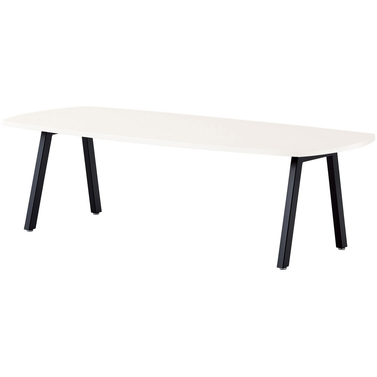 BL-B2412V-OW ビッグテーブル ニシキ工業 オフホワイト ブラック 幅2400mm奥行1200mm高さ720mm  BL-B2412V-OW