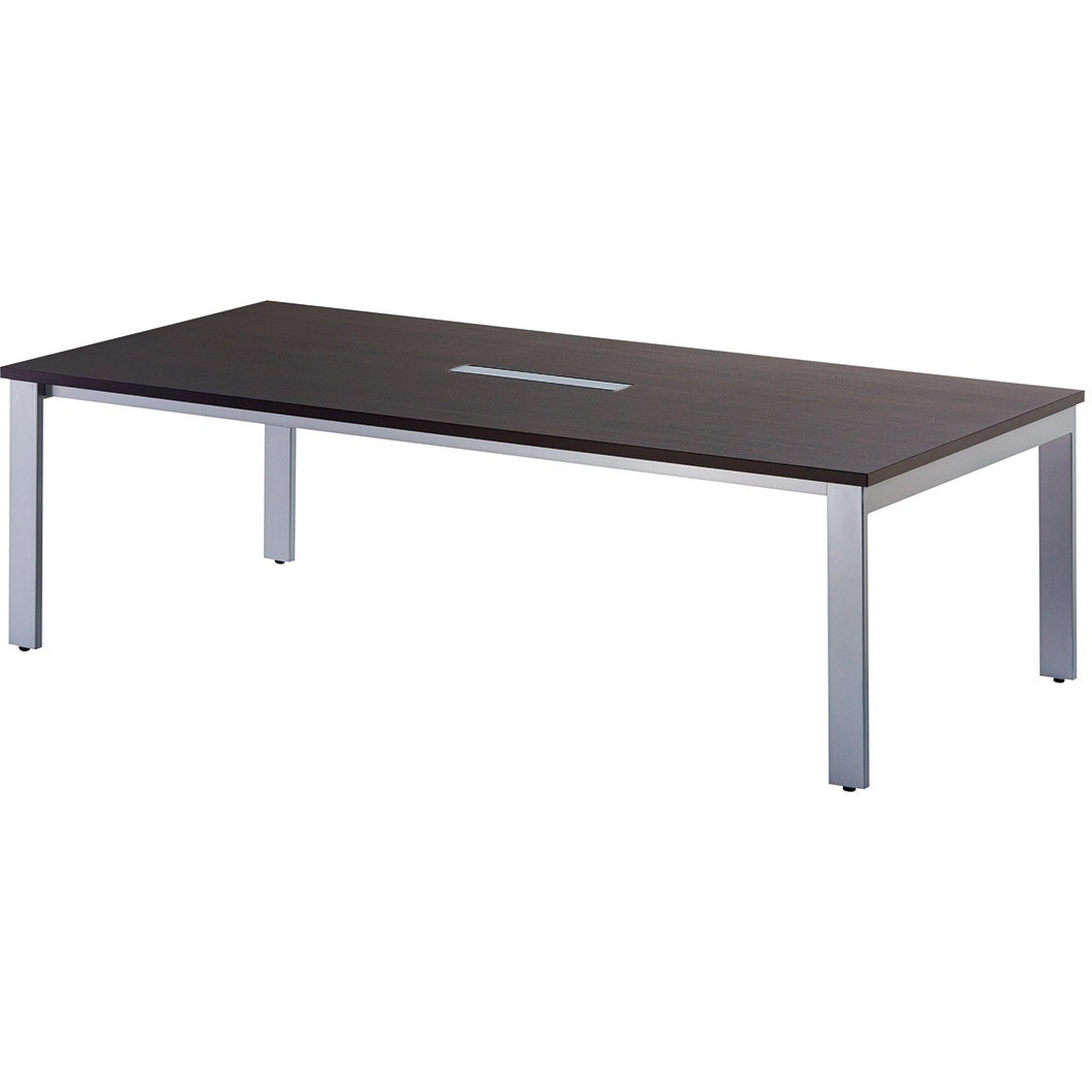 GUT-S2412W-DW ビッグテーブル ニシキ工業 ダークウッド シルバー 幅2400mm奥行1200mm高さ720mm  GUT-S2412W-DW