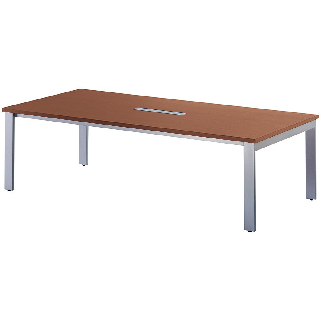 GUT-S2412W-WN ビッグテーブル ニシキ工業 ウォールナット シルバー 幅2400mm奥行1200mm高さ720mm  GUT-S2412W-WN